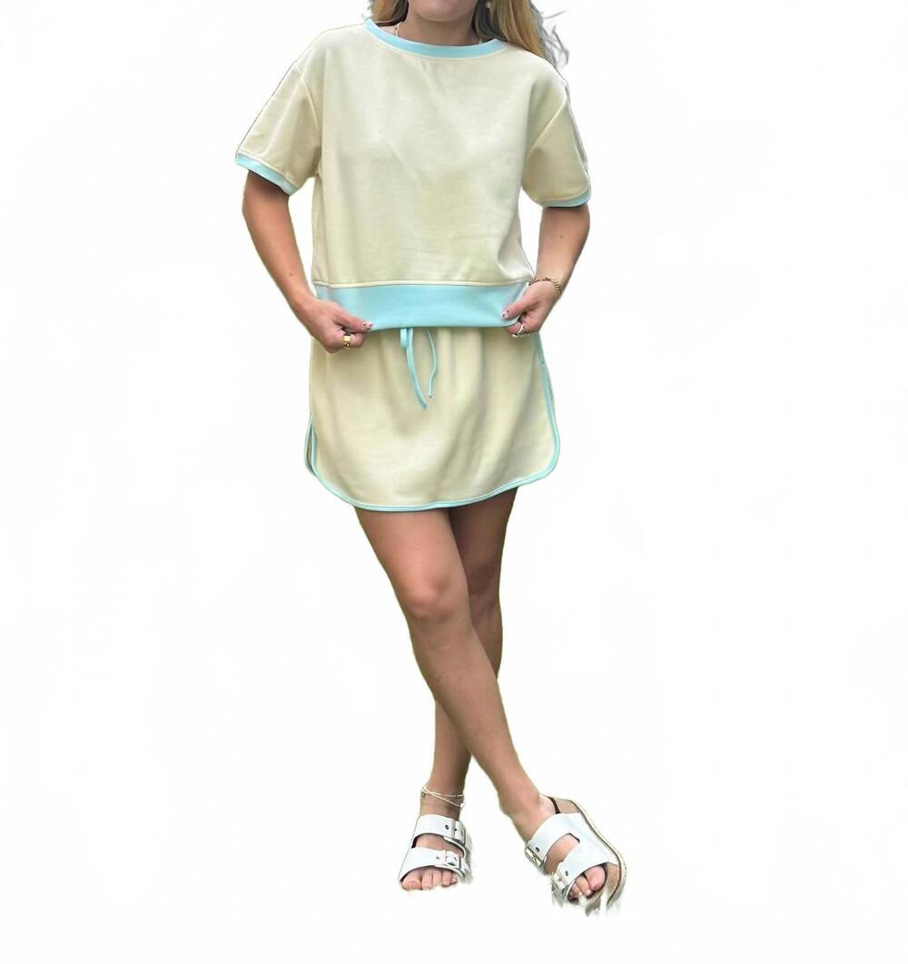 NEW KATYDID chelsea top in yellow blue